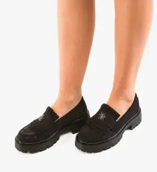 Pantofi Casual Trevy Negri 3 imagine