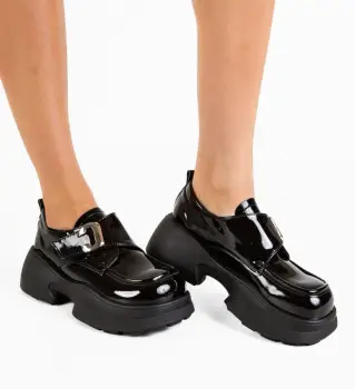 Pantofi Casual Urdela Negri imagine