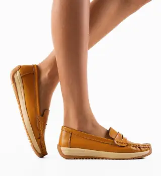 Pantofi Casual Uyteu Camel imagine