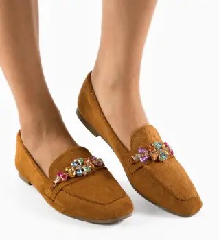 Pantofi Casual Varius Camel imagine