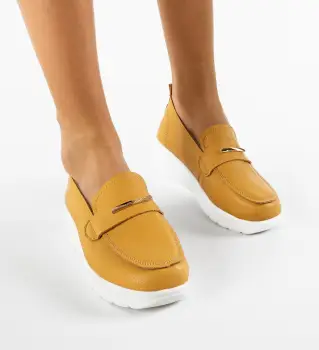 Pantofi Casual Vefra Galbeni imagine