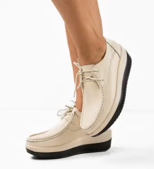 Pantofi Casual Vlasta Bej imagine