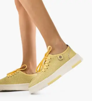 Pantofi Casual Ygrysha Galbeni imagine