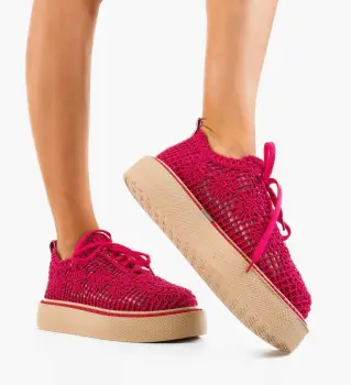 Pantofi Casual Ystory Fuchsia 2 imagine