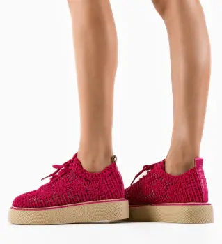 Pantofi Casual Ystory Fuchsia imagine