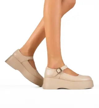 Pantofi casusal Madylu Bej imagine