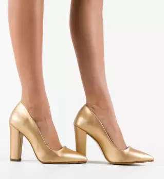 Pantofi Clashyo Aurii 2 imagine