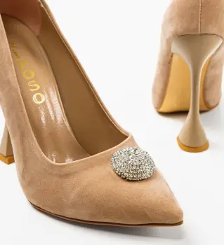 Pantofi cu toc Alesyor Nude imagine