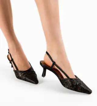 Pantofi cu toc Alexandrit Negri imagine