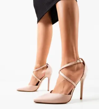 Pantofi cu toc Arpat Bej imagine