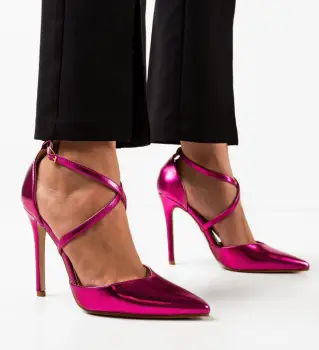 Pantofi cu toc Arpat Fuchsia imagine