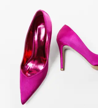 Pantofi cu toc Blada Fuchsia imagine