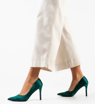 Pantofi cu toc Blada Verzi imagine