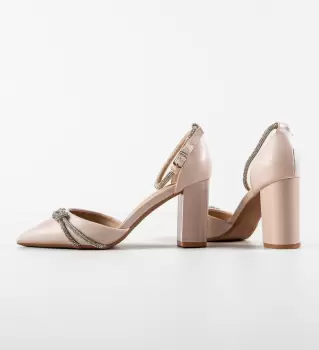 Pantofi cu toc Cenat Bej imagine