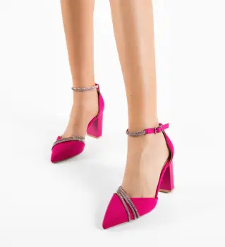 Pantofi cu toc Congo Fuchsia imagine