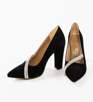 Pantofi cu toc Fabes Negri imagine