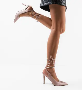 Pantofi cu toc Famyx Bej imagine