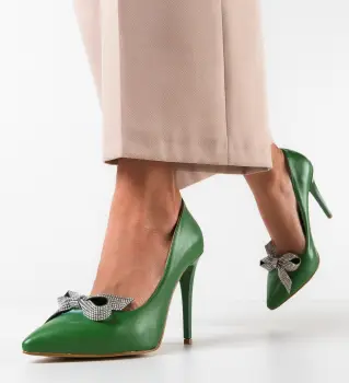 Pantofi cu toc Fanse Verzi imagine