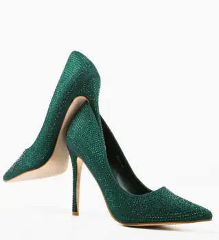 Pantofi cu toc Geanyt Verzi imagine