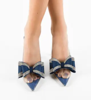 Pantofi cu toc Goblin Albastri imagine