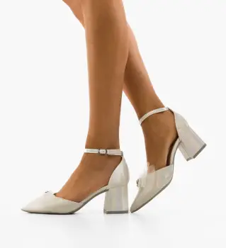 Pantofi cu toc Grandejira Argintii imagine