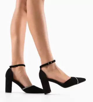 Pantofi cu toc Hajag Negri imagine