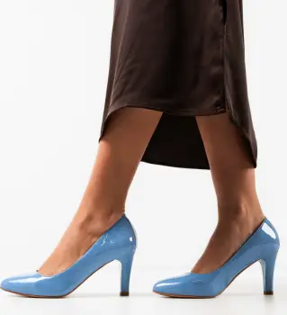 Pantofi cu toc Hugo Albastri imagine