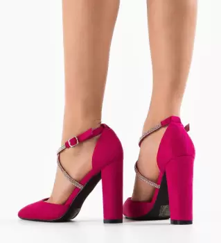 Pantofi cu toc Jess Fuchsia imagine