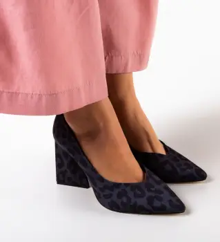 Pantofi cu toc Jinos Gri imagine