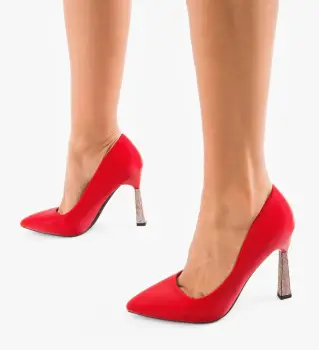 Pantofi cu toc Karem Rosii imagine
