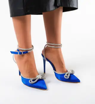 Pantofi cu toc Konect Albastri imagine