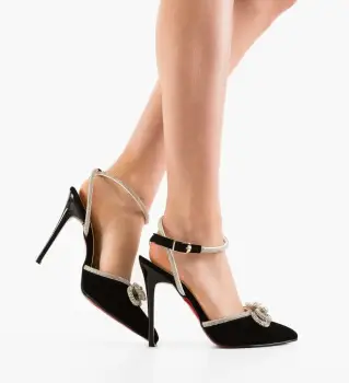 Pantofi cu toc Konect Negri 3 imagine