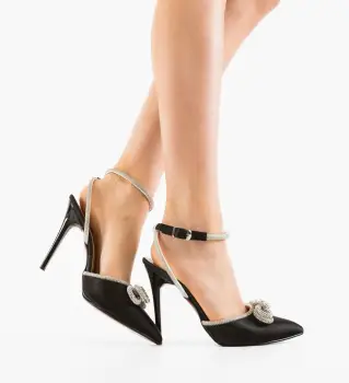 Pantofi cu toc Konect Negri 4 imagine