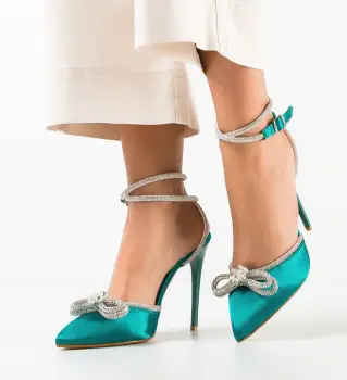 Pantofi cu toc Konect Verzi imagine