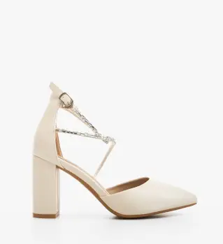 Pantofi cu toc Kudia Albi imagine