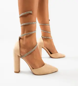 Pantofi cu toc Kyk Bej imagine