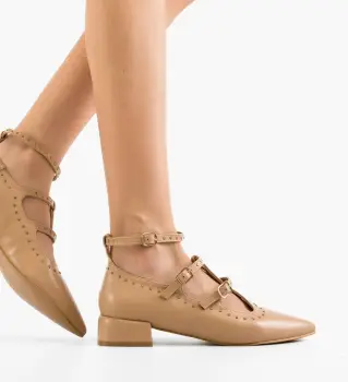 Pantofi cu toc Leslie Nude imagine