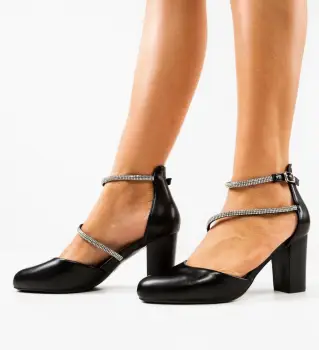 Pantofi cu toc Lyzya Negre imagine