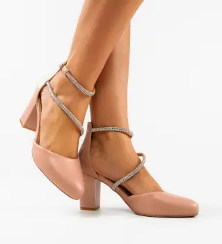 Pantofi cu toc Lyzya Roz imagine
