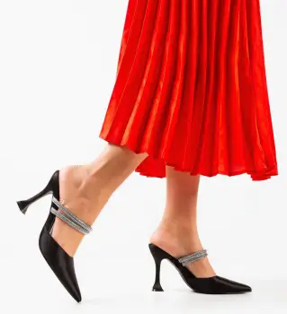 Pantofi cu toc Manyla Negri imagine