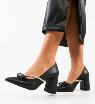 Pantofi cu toc Nynut Negri imagine