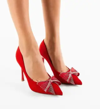 Pantofi cu toc Olybya Rosii imagine