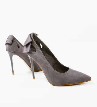 Pantofi cu toc Pastyc Gri imagine