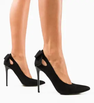 Pantofi cu toc Pastyc Negri imagine