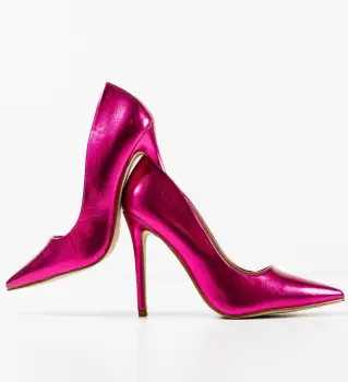 Pantofi cu toc Plazyn Fuchsia imagine