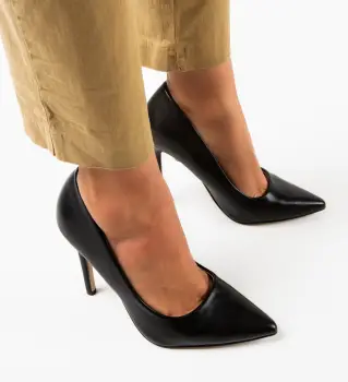 Pantofi cu toc Plazyn Negri imagine
