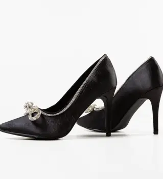 Pantofi cu toc Reytar Negri imagine