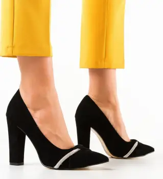 Pantofi cu toc Roka Negri 3 imagine