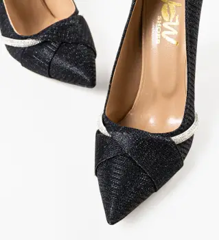 Pantofi cu toc Roka Negri 4 imagine