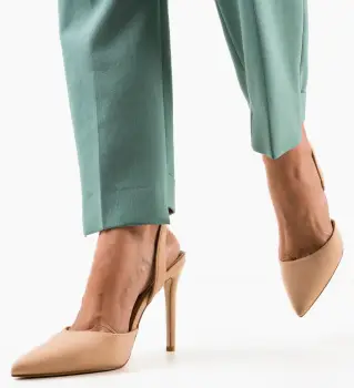 Pantofi cu toc Ruruma Bej imagine